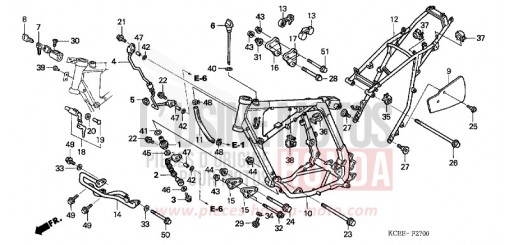 FRAME BODY XR250R4 de 2004
